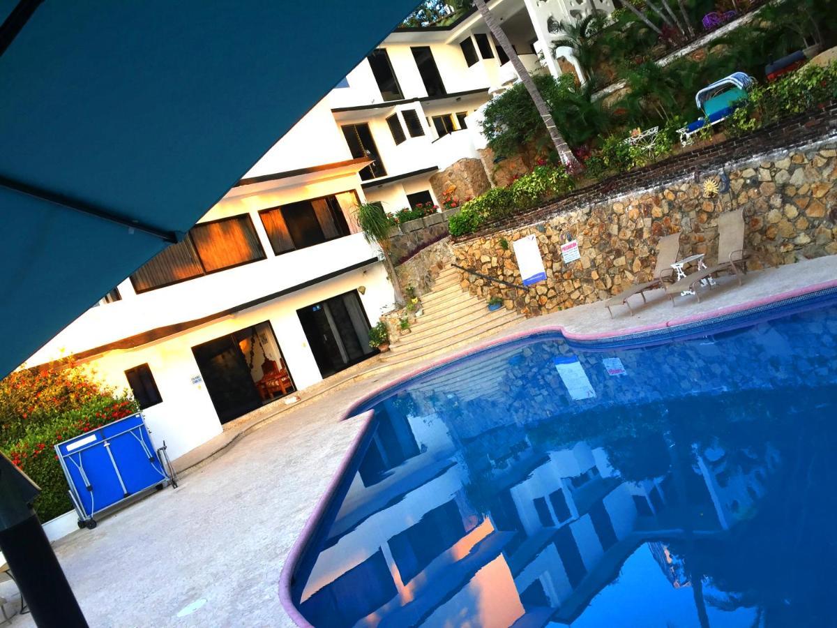Villa Palmitas acogedor departamento nivel piscina gigante jardines Acapulco Exterior foto